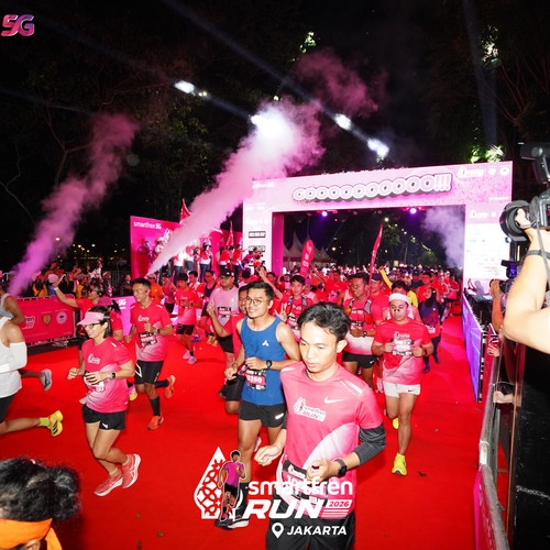 Race photo from SMARTFREN RUN 2026