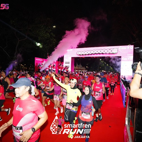 Race photo from SMARTFREN RUN 2026