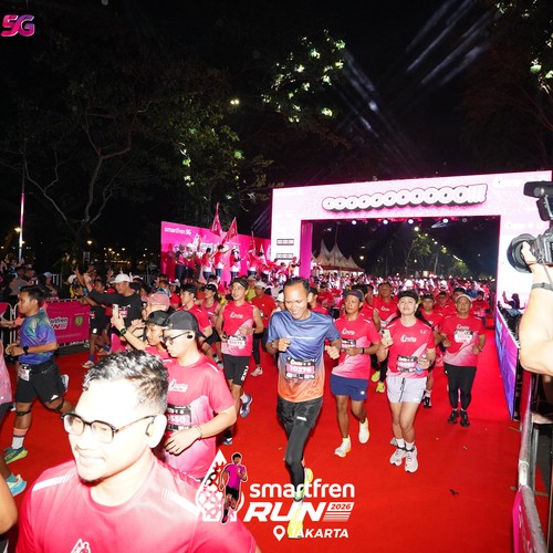 Race photo from SMARTFREN RUN 2026