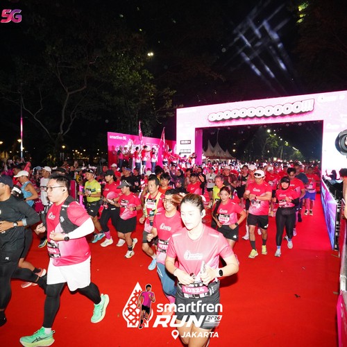 Race photo from SMARTFREN RUN 2026