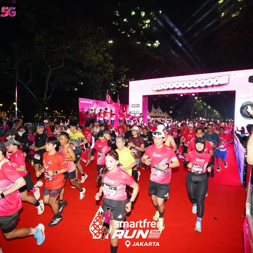 Race photo from SMARTFREN RUN 2026