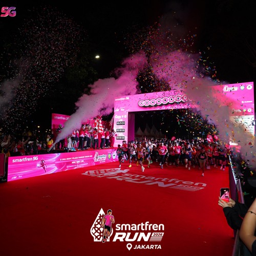 Race photo from SMARTFREN RUN 2026