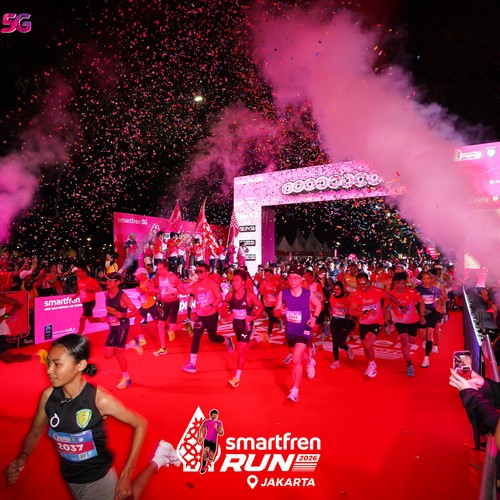 Race photo from SMARTFREN RUN 2026