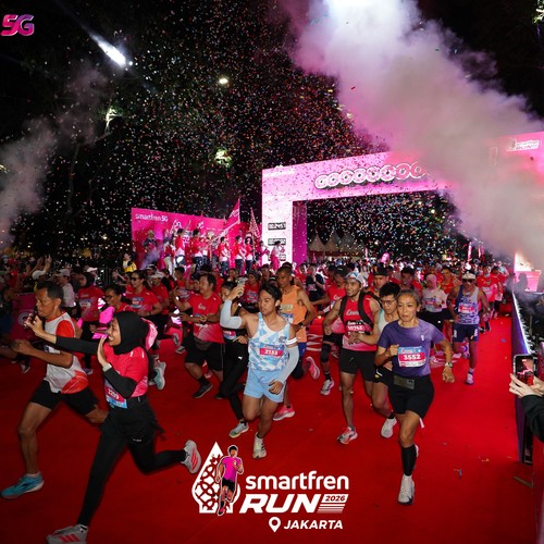 Race photo from SMARTFREN RUN 2026