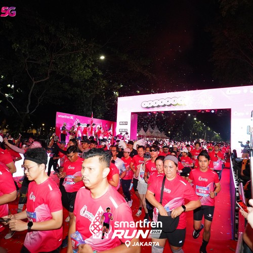 Race photo from SMARTFREN RUN 2026