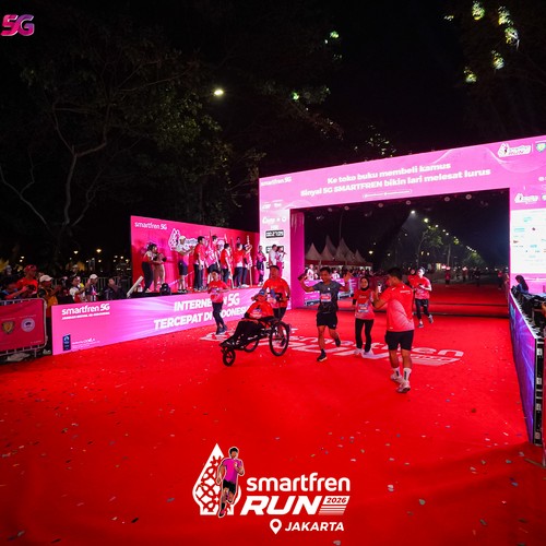 Race photo from SMARTFREN RUN 2026