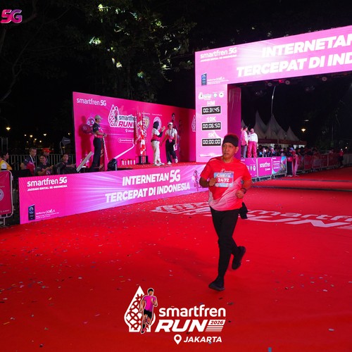 Race photo from SMARTFREN RUN 2026