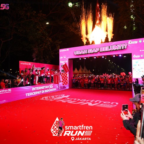 Race photo from SMARTFREN RUN 2026