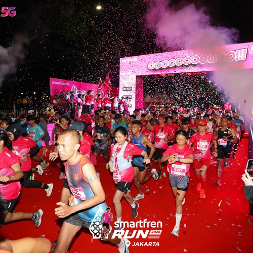 Race photo from SMARTFREN RUN 2026
