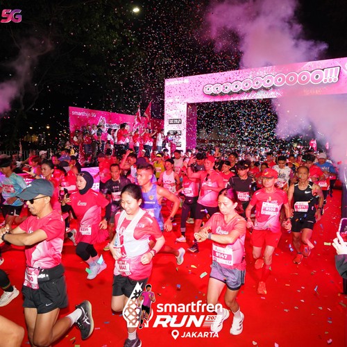 Race photo from SMARTFREN RUN 2026