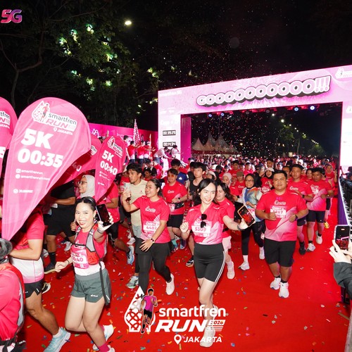 Race photo from SMARTFREN RUN 2026