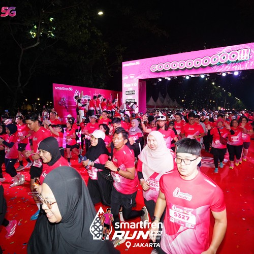 Race photo from SMARTFREN RUN 2026