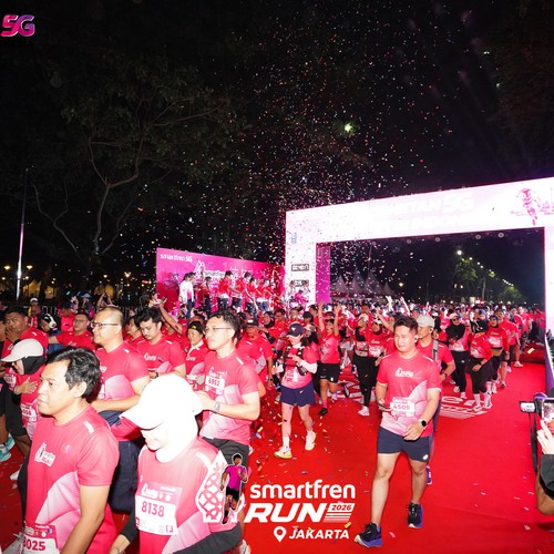 Race photo from SMARTFREN RUN 2026