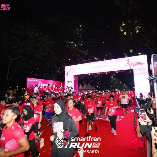 Race photo from SMARTFREN RUN 2026