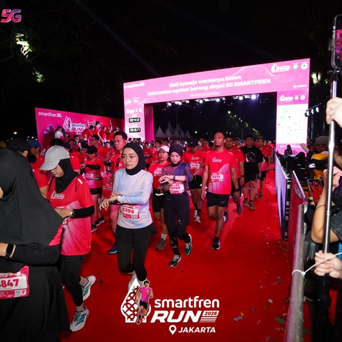 Race photo from SMARTFREN RUN 2026