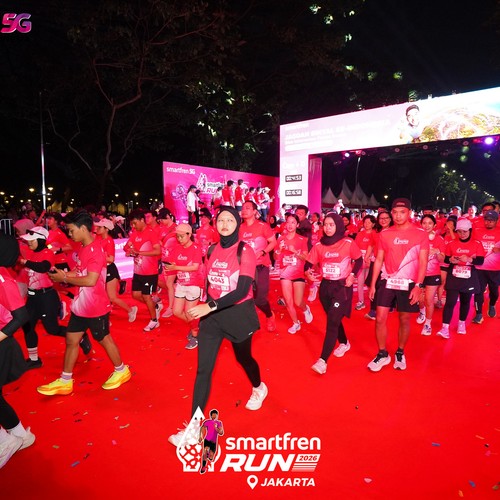 Race photo from SMARTFREN RUN 2026