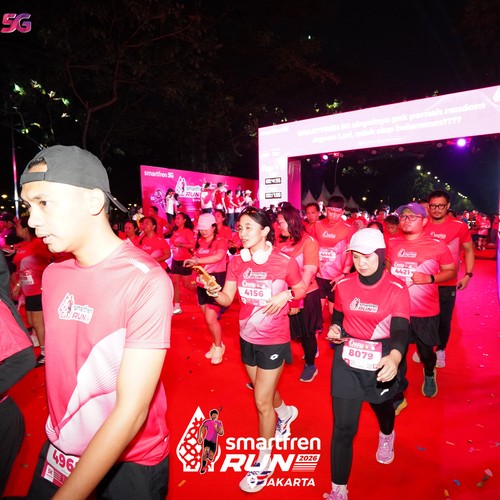 Race photo from SMARTFREN RUN 2026