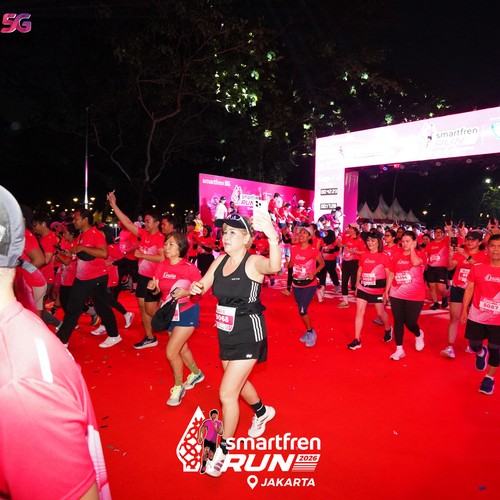 Race photo from SMARTFREN RUN 2026