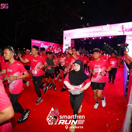 Race photo from SMARTFREN RUN 2026