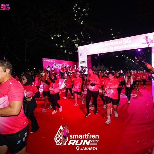 Race photo from SMARTFREN RUN 2026