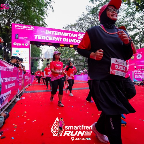 Race photo from SMARTFREN RUN 2026