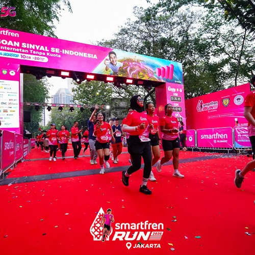 Race photo from SMARTFREN RUN 2026