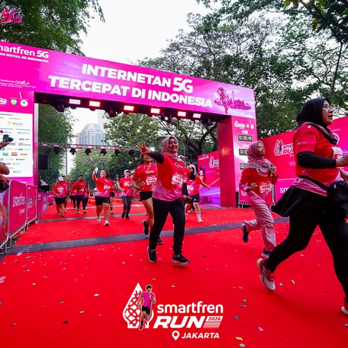 Race photo from SMARTFREN RUN 2026