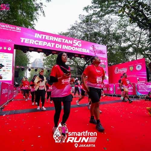 Race photo from SMARTFREN RUN 2026
