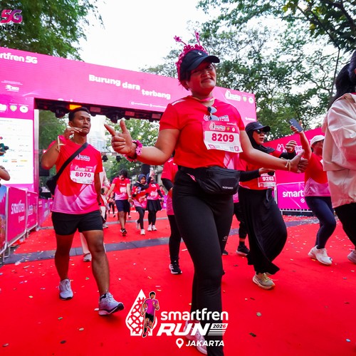 Race photo from SMARTFREN RUN 2026