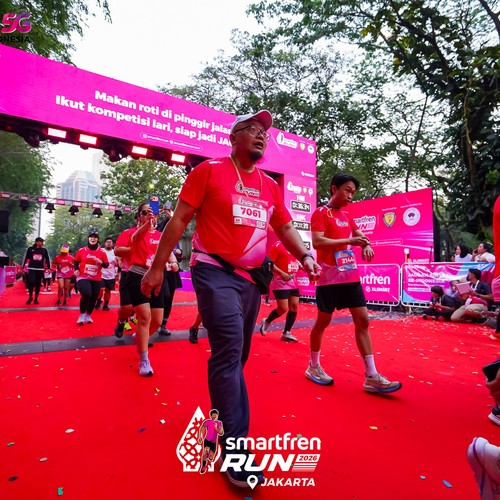 Race photo from SMARTFREN RUN 2026