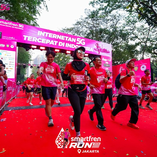 Race photo from SMARTFREN RUN 2026