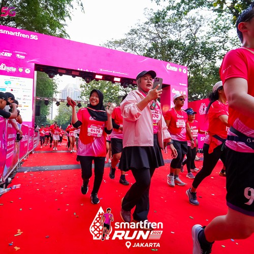 Race photo from SMARTFREN RUN 2026