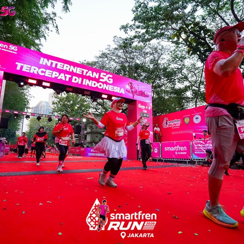 Race photo from SMARTFREN RUN 2026