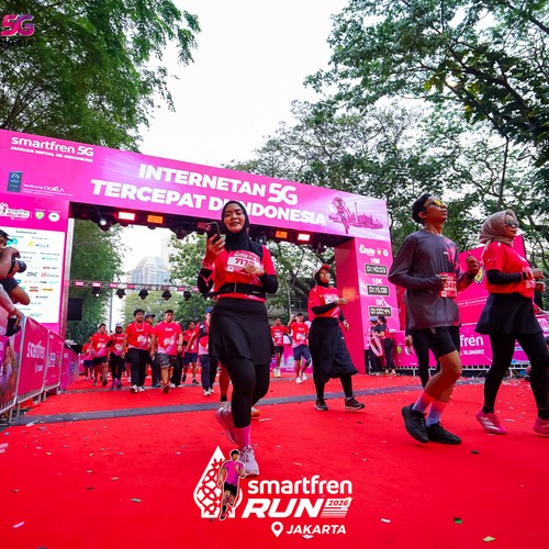 Race photo from SMARTFREN RUN 2026