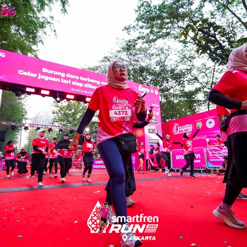 Race photo from SMARTFREN RUN 2026