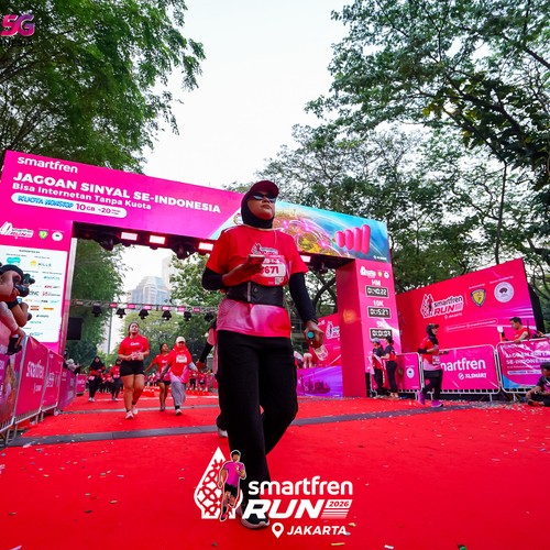 Race photo from SMARTFREN RUN 2026