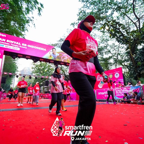 Race photo from SMARTFREN RUN 2026