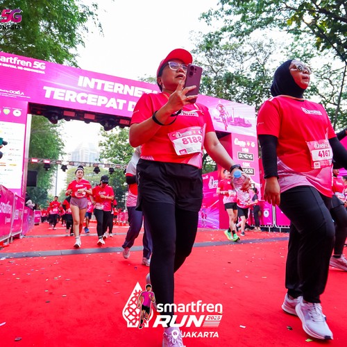 Race photo from SMARTFREN RUN 2026