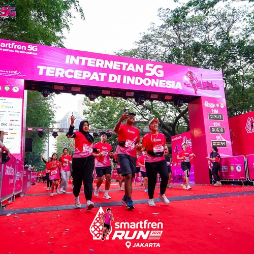 Race photo from SMARTFREN RUN 2026