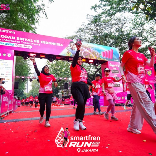Race photo from SMARTFREN RUN 2026