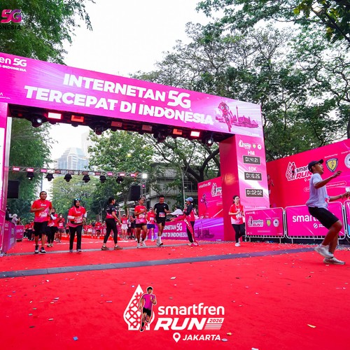 Race photo from SMARTFREN RUN 2026