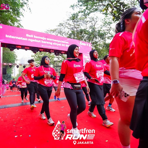 Race photo from SMARTFREN RUN 2026
