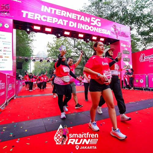 Race photo from SMARTFREN RUN 2026