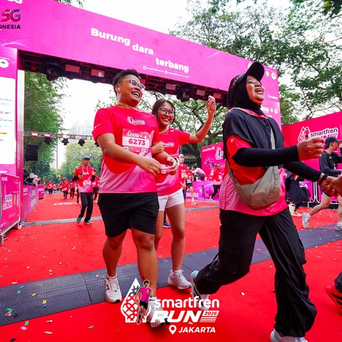 Race photo from SMARTFREN RUN 2026