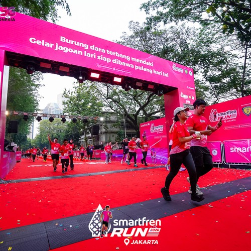 Race photo from SMARTFREN RUN 2026