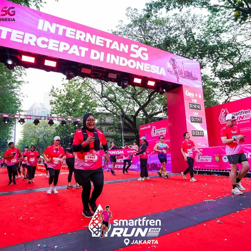 Race photo from SMARTFREN RUN 2026