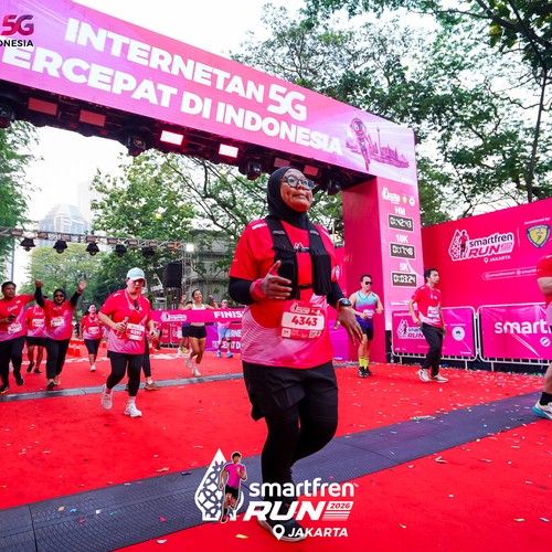 Race photo from SMARTFREN RUN 2026