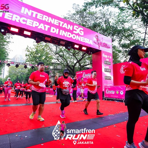 Race photo from SMARTFREN RUN 2026