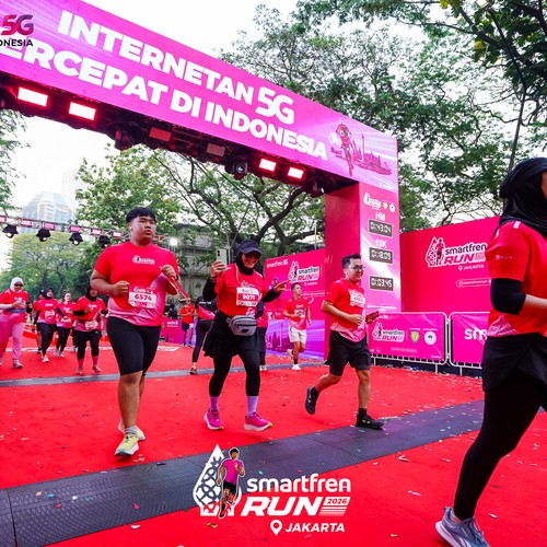 Race photo from SMARTFREN RUN 2026