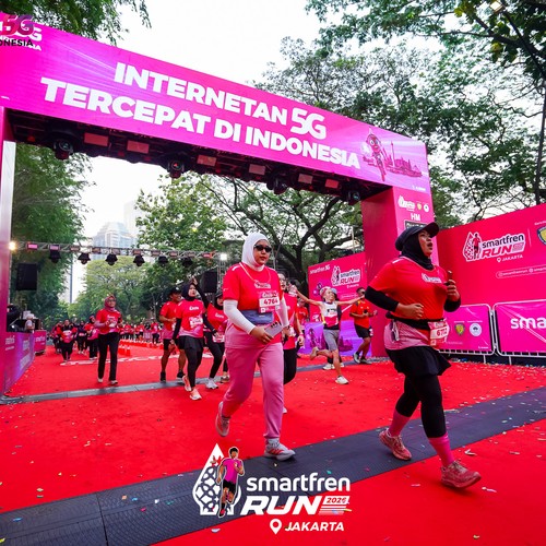 Race photo from SMARTFREN RUN 2026